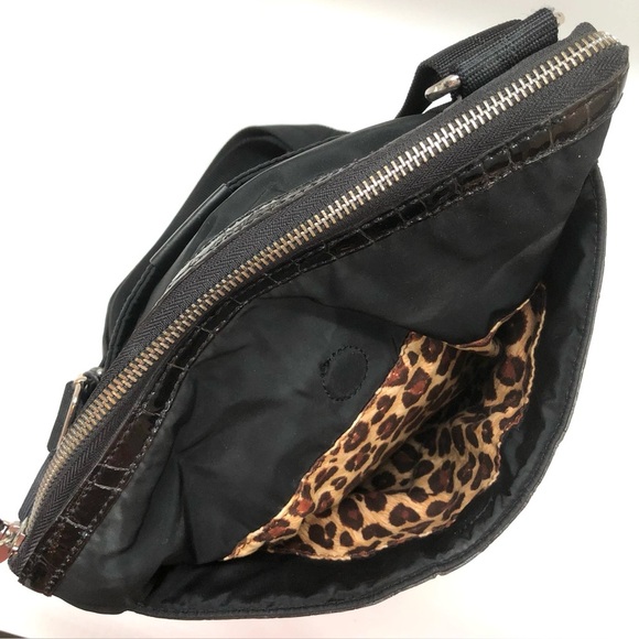 Brighton Black and Brown Crossbody Bag - Picture 8 of 16